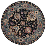 Safavieh Aspen 5'-0" x 5'-0" Rug in Black / Light Blue