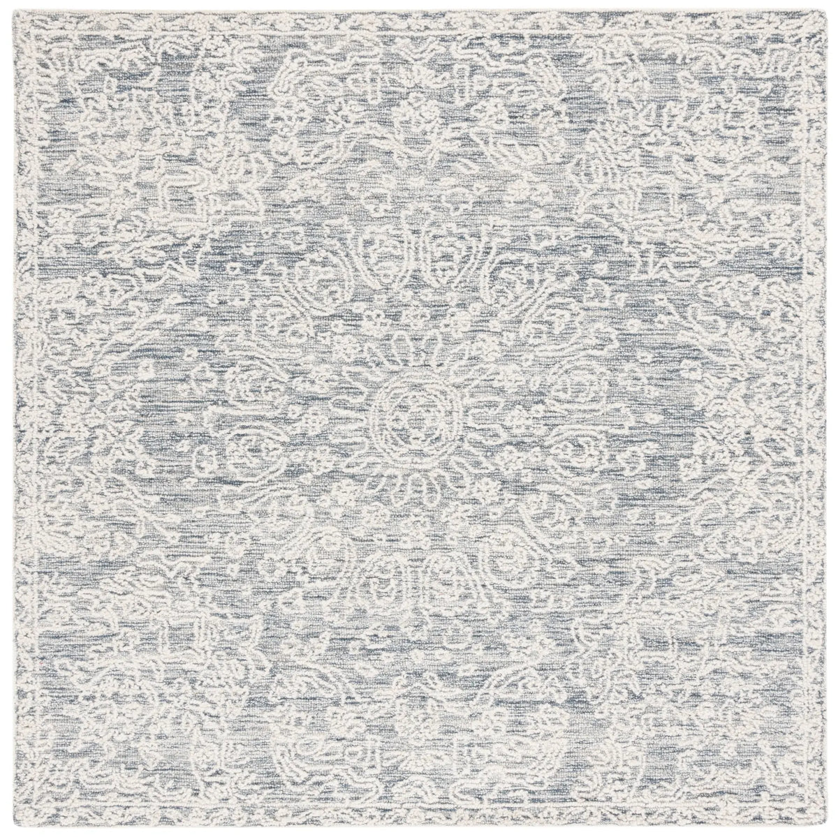 Safavieh Ebony 6'-0" x 6'-0" Rug in Grey / Ivory