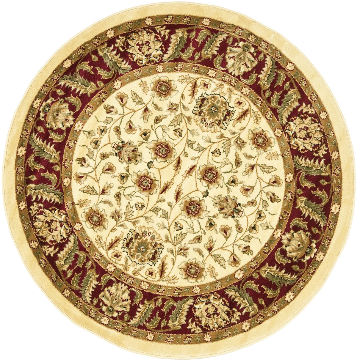 Safavieh Lyndhurst 5'-3" x 5'-3" Rug in Ivory / Red