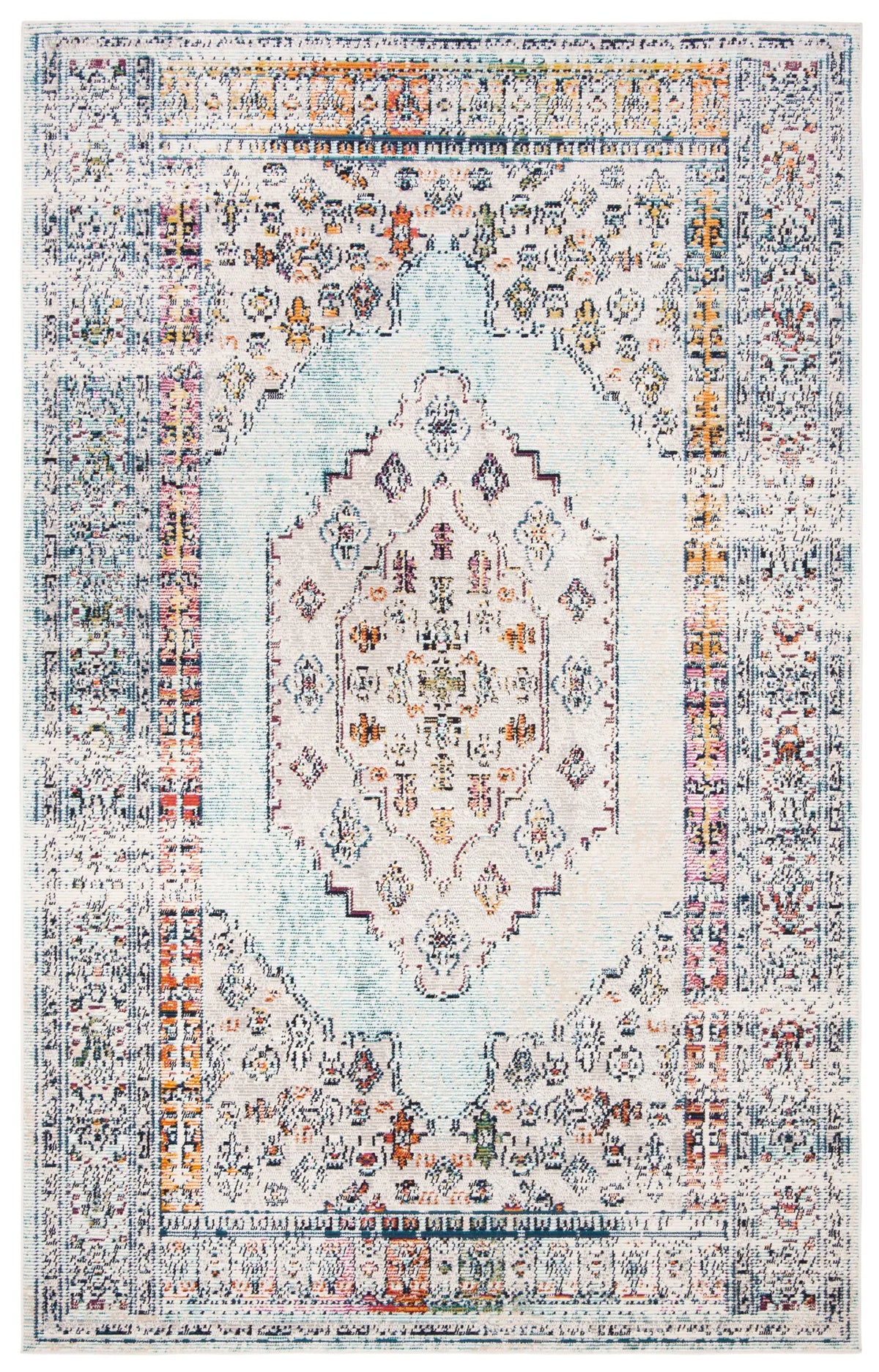 Safavieh Crystal 4'-0" x 6'-0" Rug in Blue / Grey