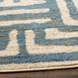 Safavieh Amsterdam 5'-1" x 5'-1" Rug in Ivory / Light Blue
