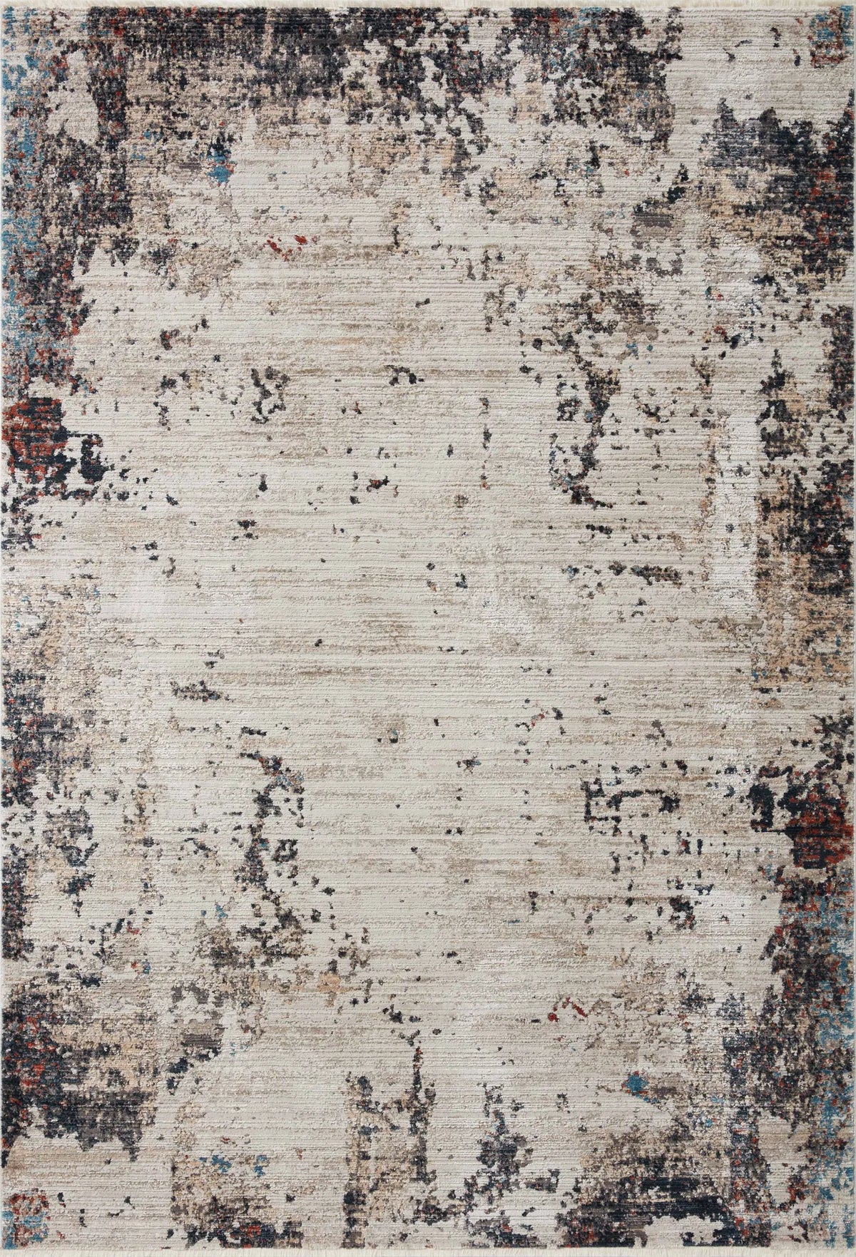 Loloi Leigh Lei-05 Ivory/Charcoal Rugs - main flat