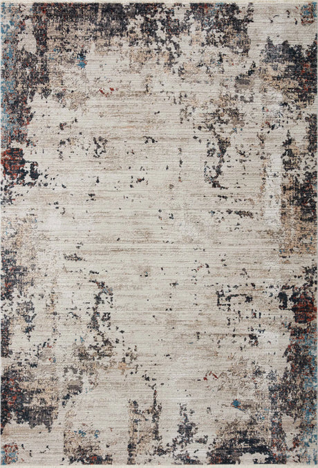 Loloi Leigh Lei-05 Ivory/Charcoal Rugs - main flat