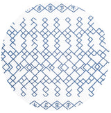 Safavieh Cedar Brook 6'-0" x 6'-0" Rug in Ivory / Navy