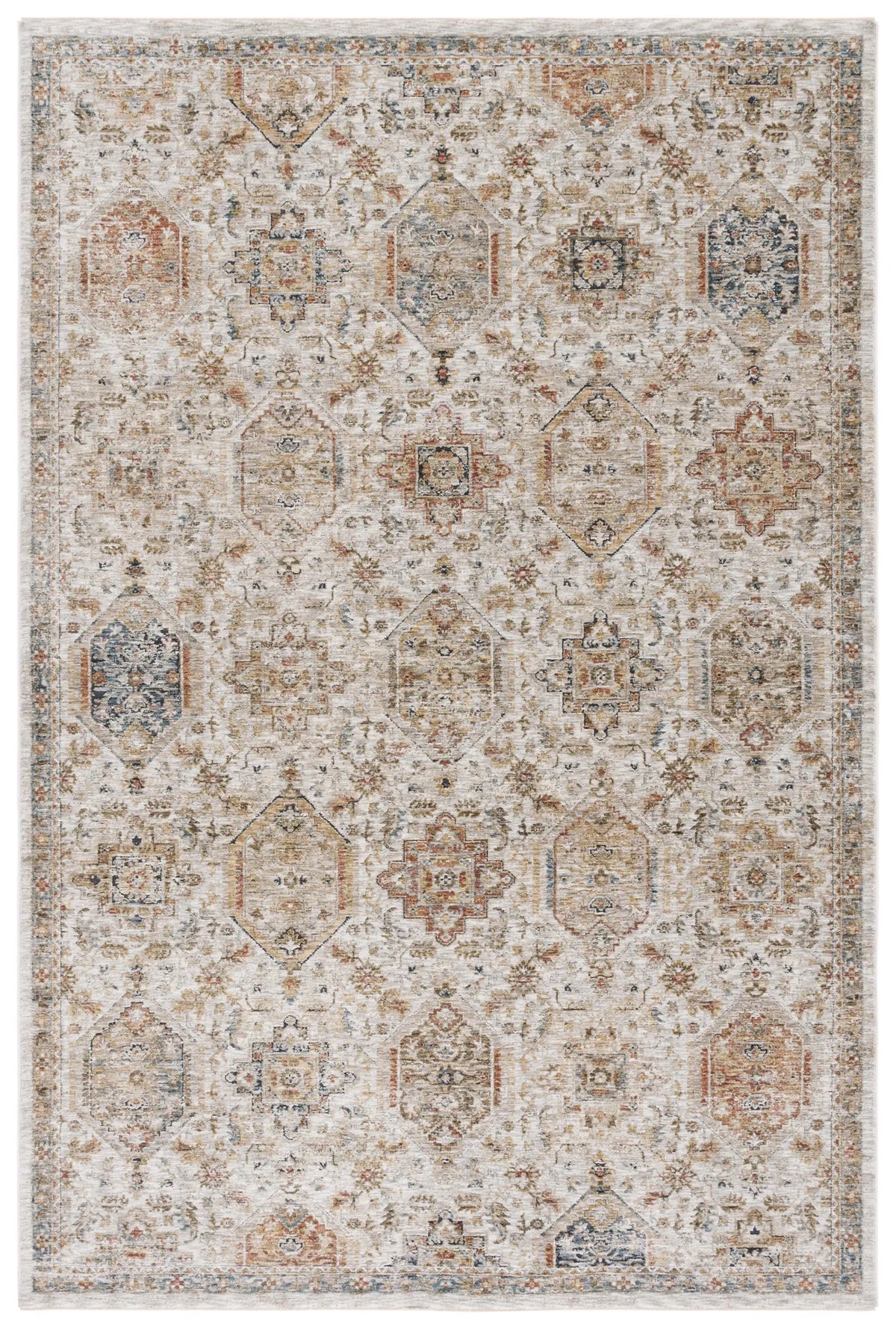 Safavieh Silverado 4'-0" x 6'-0" Rug in Ivory / Rust