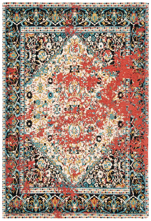 Safavieh Classic Vintage 4'-0" x 6'-0" Rug in Red / Charcoal
