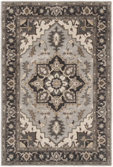Safavieh Royalty 4'-0" x 6'-0" Rug in Silver / Charcoal