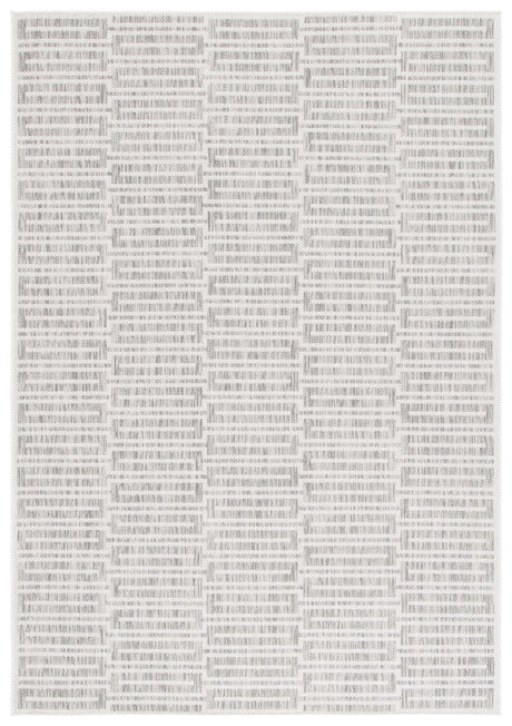 Safavieh Beach House 4'-0" x 6'-0" Rug in Grey / Ivory