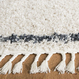 Safavieh Pro Lux Shag 400 8'-0" x 10'-0" Rug in Cream / Blue