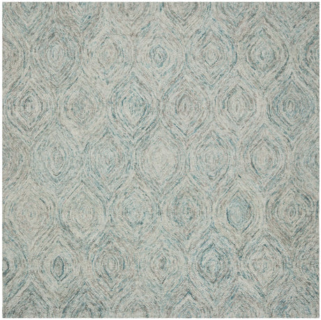 Safavieh Ikat 6'-0" x 6'-0" Rug in Ivory / Sea Blue