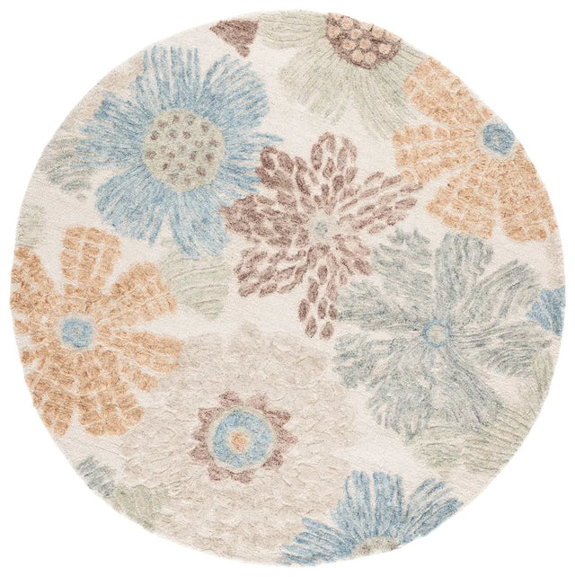 Safavieh Jardin 6'-0" x 6'-0" Rug in Red / Blue
