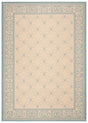 Safavieh Courtyard 4'-0" x 5'-7" Rug in Cream / Aqua