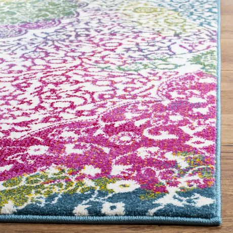 Safavieh Watercolor 4'-0" x 6'-0" Rug in Ivory / Fuchsia