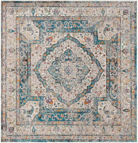 Safavieh Aria 6'-5" x 6'-5" Rug in Creme / Red