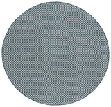 Safavieh Courtyard 5'-3" x 5'-3" Rug in Turquoise / Light Grey