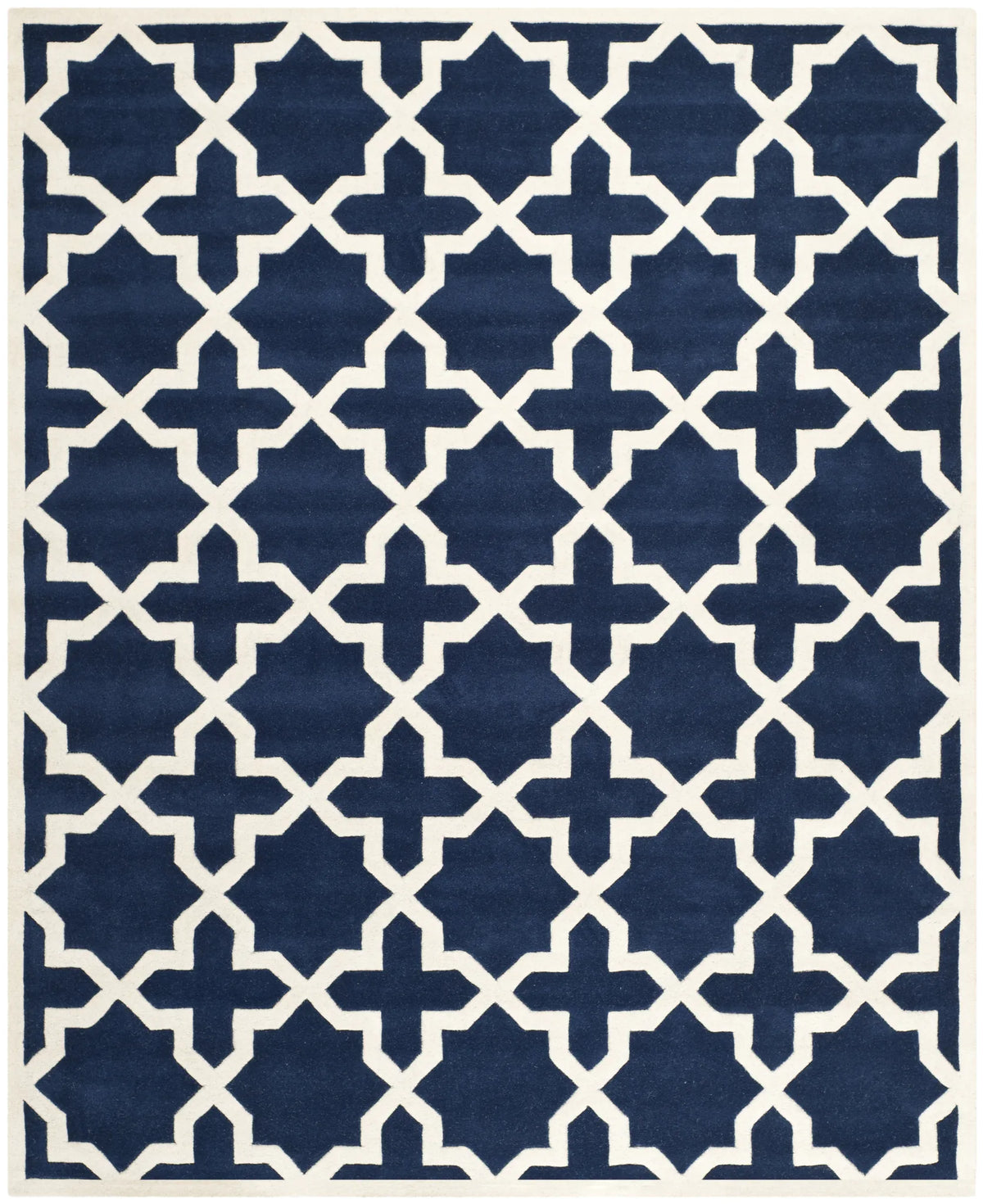 Safavieh Chatham 10'-0" x 14'-0" Rug in Dark Blue / Ivory