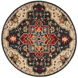 Safavieh Aspen 5'-0" x 5'-0" Rug in Charcoal / Cream