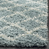 Safavieh Sgd-Dallas Shag 5'-1" x 7'-6" Rug in Seafoam / Ivory