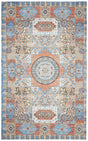 Safavieh Saffron 3'-0" x 5'-0" Rug in Orange / Blue
