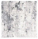 Safavieh Berber Shag 6'-7" x 6'-7" Rug in Ivory / Grey