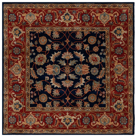 Safavieh Royalty 7'-0" x 7'-0" Rug in Navy / Rust