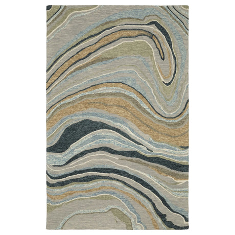 Oriental Weavers Sphinx Kipton KIP07 Blue Rugs - main flat