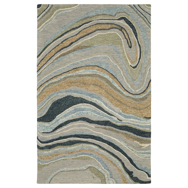Oriental Weavers Sphinx Kipton KIP07 Blue Rugs - main flat