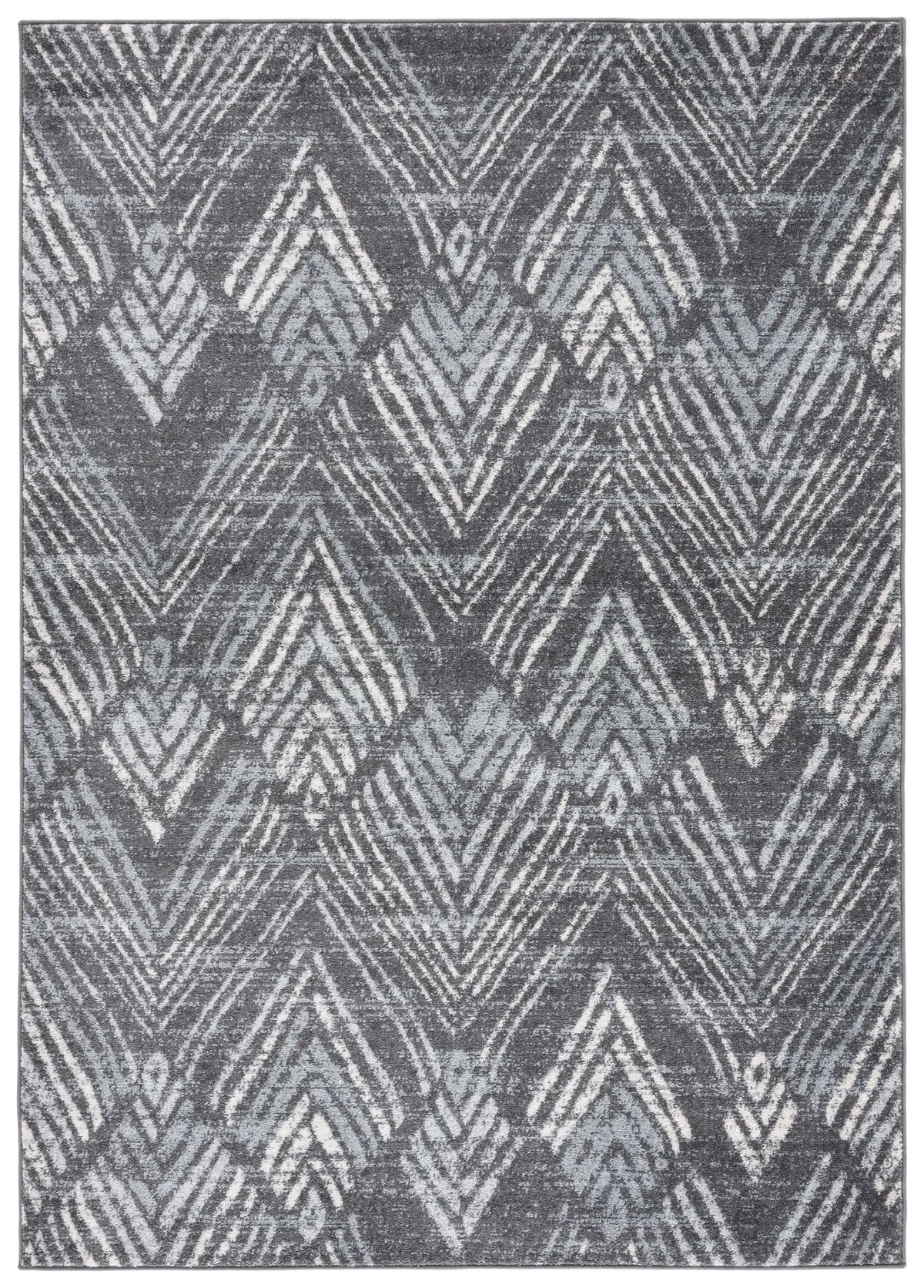 Safavieh Amsterdam 4'-0" x 6'-0" Rug in Dark Grey / Light Grey