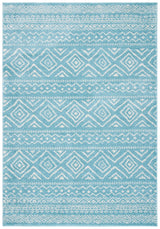 Safavieh Tulum 4'-0" x 6'-0" Rug in Turquoise / Ivory