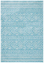 Safavieh Tulum 4'-0" x 6'-0" Rug in Turquoise / Ivory