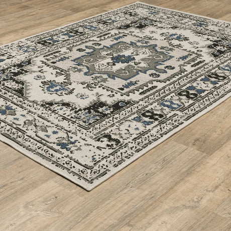 Oriental Weavers Torrey 5561H Beige/ Grey Rug - angle detail