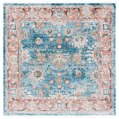 Safavieh Shivan 6'-7" x 6'-7" Rug in Blue / Red