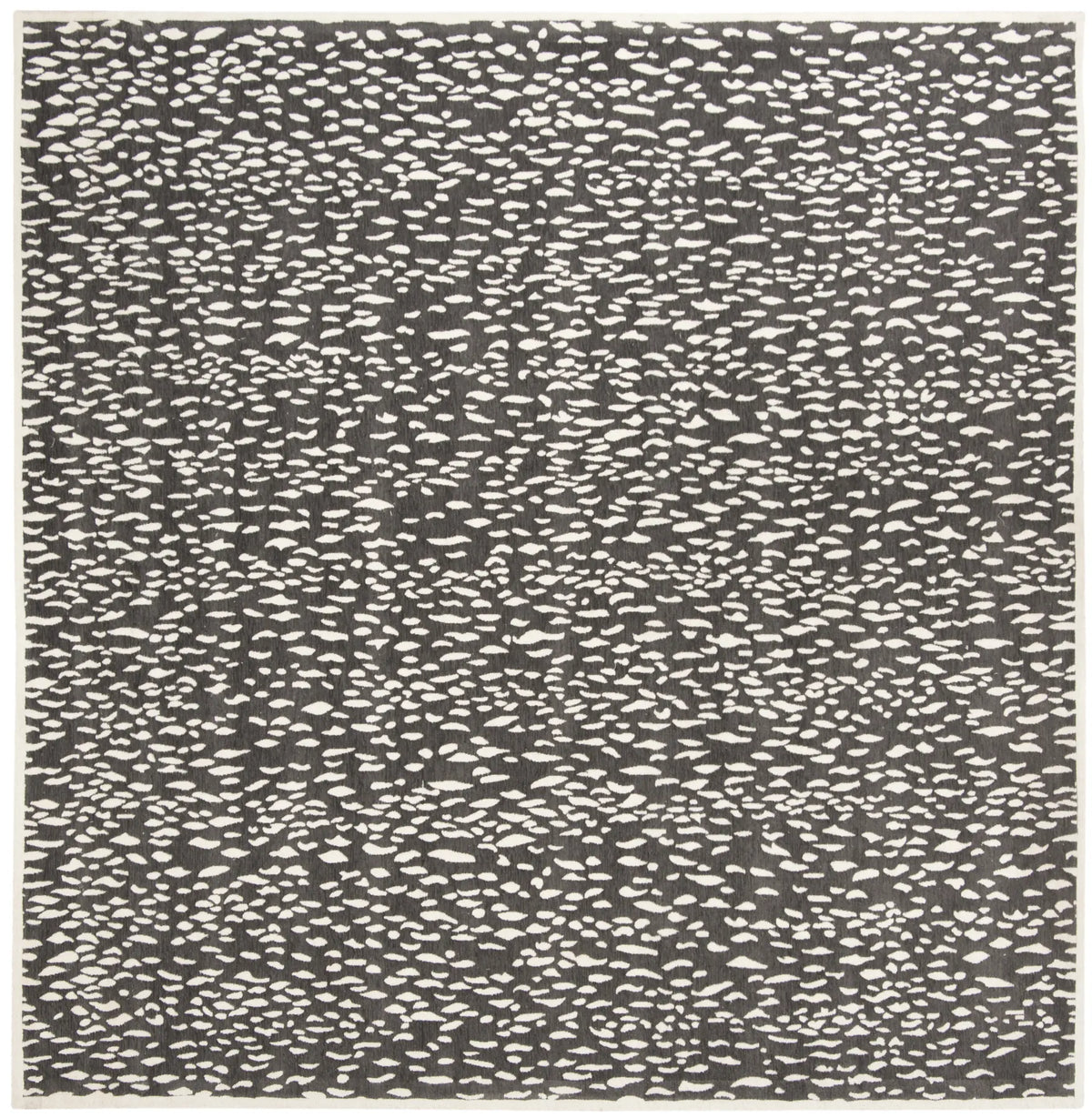 Safavieh Marbella 6'-0" x 6'-0" Rug in Dark Grey / Ivory