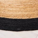 Safavieh Natural Fiber 6'-0" x 6'-0" Rug in Natural / Black
