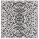 Safavieh Courtyard 6'-7" x 6'-7" Rug in Grey / Black