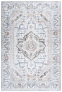 Safavieh Baltimore 4'-0" x 6'-0" Rug in Light Grey / Rust