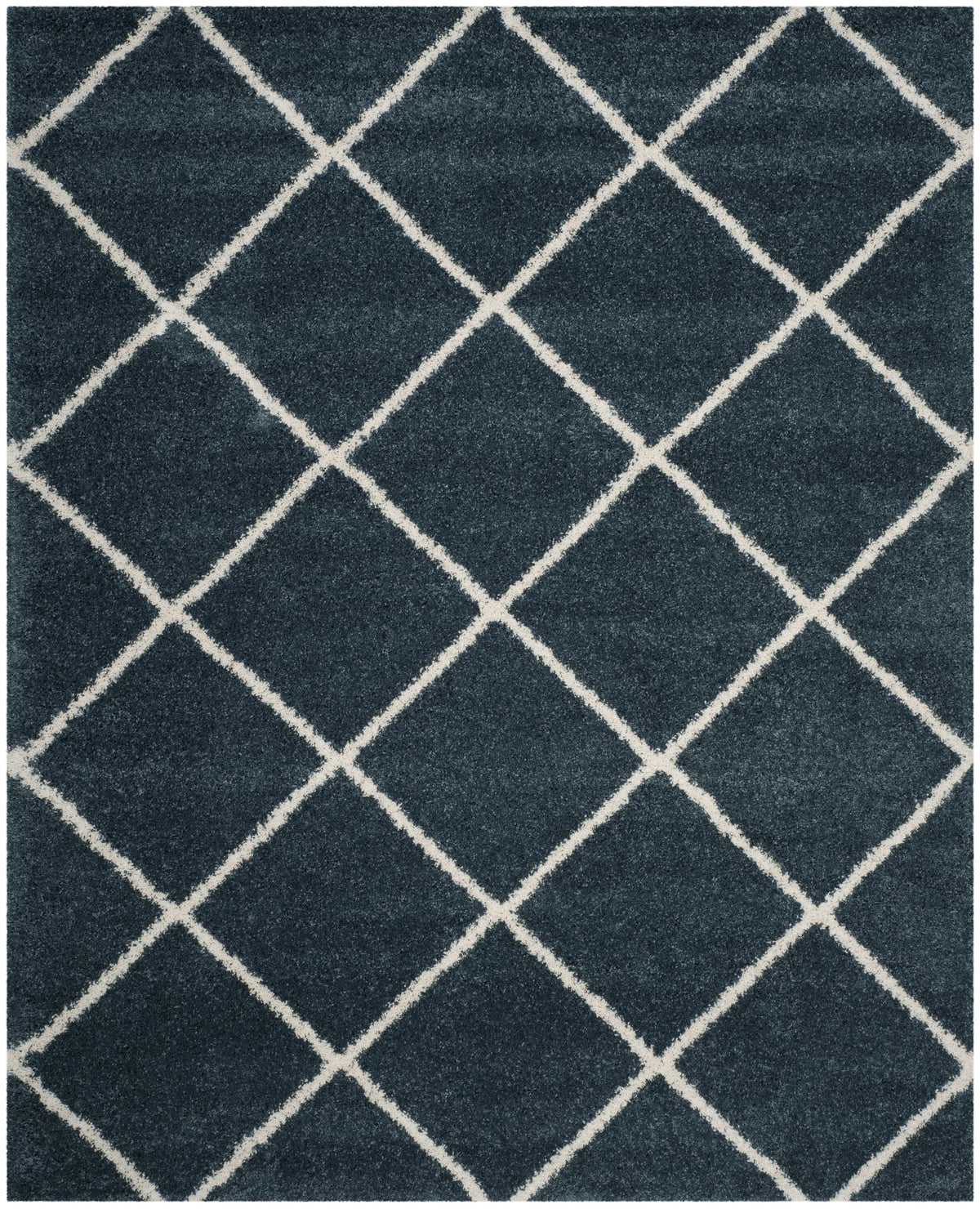 Safavieh Hudson Shag 10'-0" x 14'-0" Rug in Slate Blue / Ivory