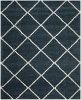 Safavieh Hudson Shag 10'-0" x 14'-0" Rug in Slate Blue / Ivory