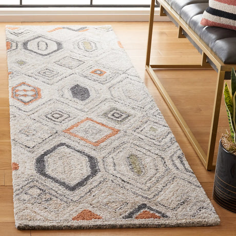 Safavieh Marquee 2'-3" x 8'-0" Rug in Rust / Grey