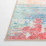 Safavieh Paint Brush 4'-4" x 6'-0" Rug in Pink / Blue