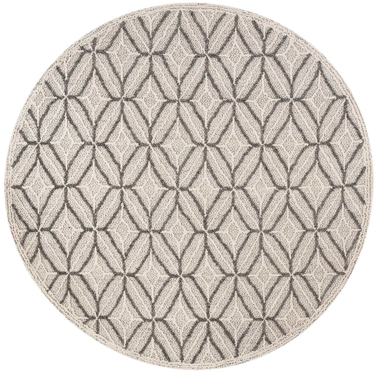 Safavieh Trace 6'-0" x 6'-0" Rug in Grey / Black