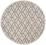 Safavieh Trace 6'-0" x 6'-0" Rug in Grey / Black
