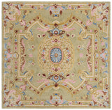 Safavieh Savonnerie 6'-0" x 6'-0" Rug in Sage / Blue