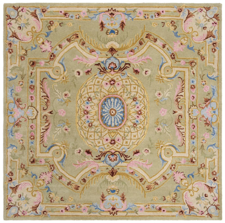 Safavieh Savonnerie 6'-0" x 6'-0" Rug in Sage / Blue