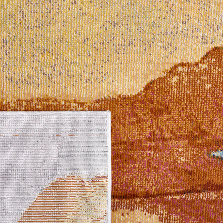 Safavieh Art Studio 4'-0" x 6'-0" Rug in Ivory / Rust