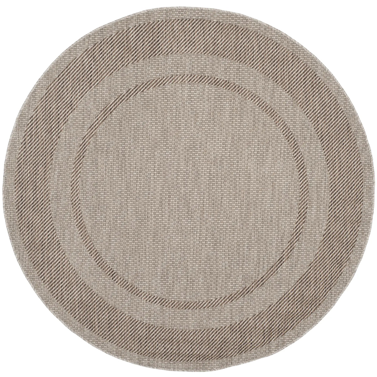 Safavieh Courtyard 6'-7" x 6'-7" Rug in Beige / Brown