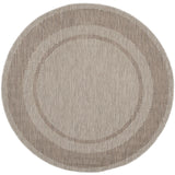 Safavieh Courtyard 6'-7" x 6'-7" Rug in Beige / Brown