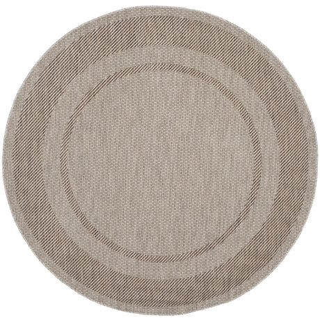 Safavieh Courtyard 6'-7" x 6'-7" Rug in Beige / Brown