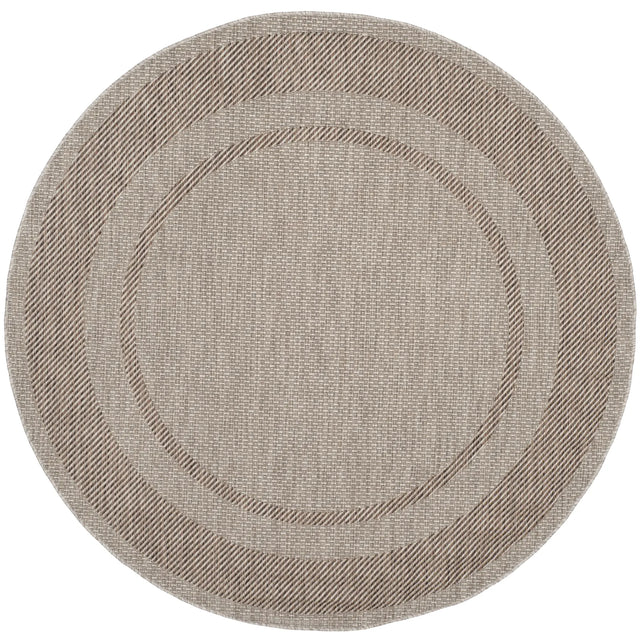 Safavieh Courtyard 6'-7" x 6'-7" Rug in Beige / Brown