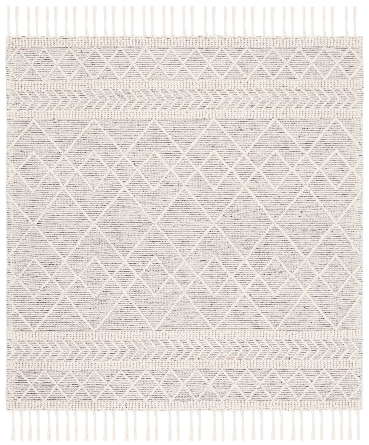 Safavieh Natura 6'-0" x 6'-0" Rug in Ivory / Black